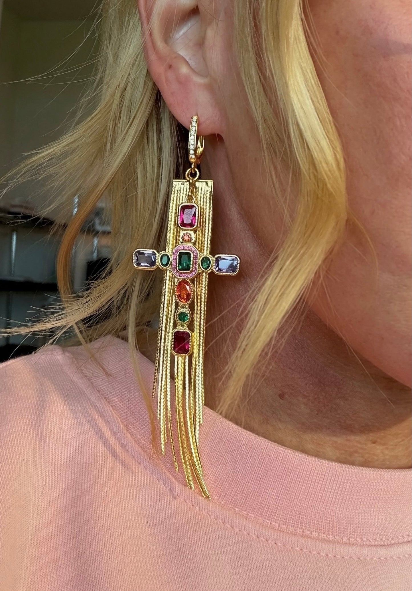 Cathedral Fringe Earrings