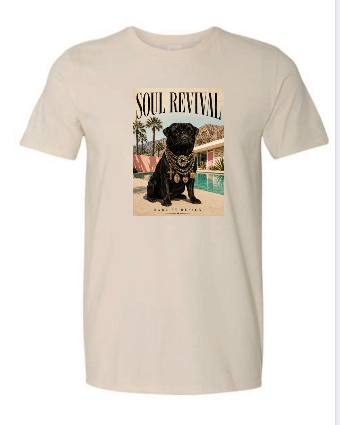 Palm Springs Pug Tee