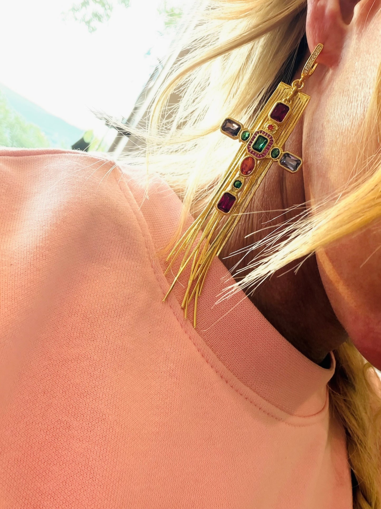 Cathedral Fringe Earrings