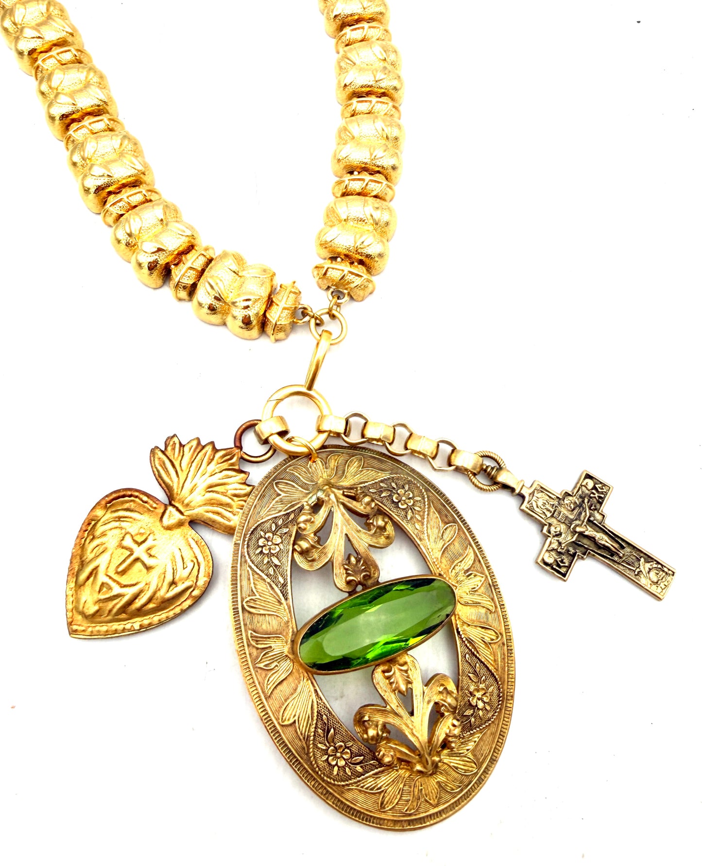 Verdant Devotion convertible charm necklace