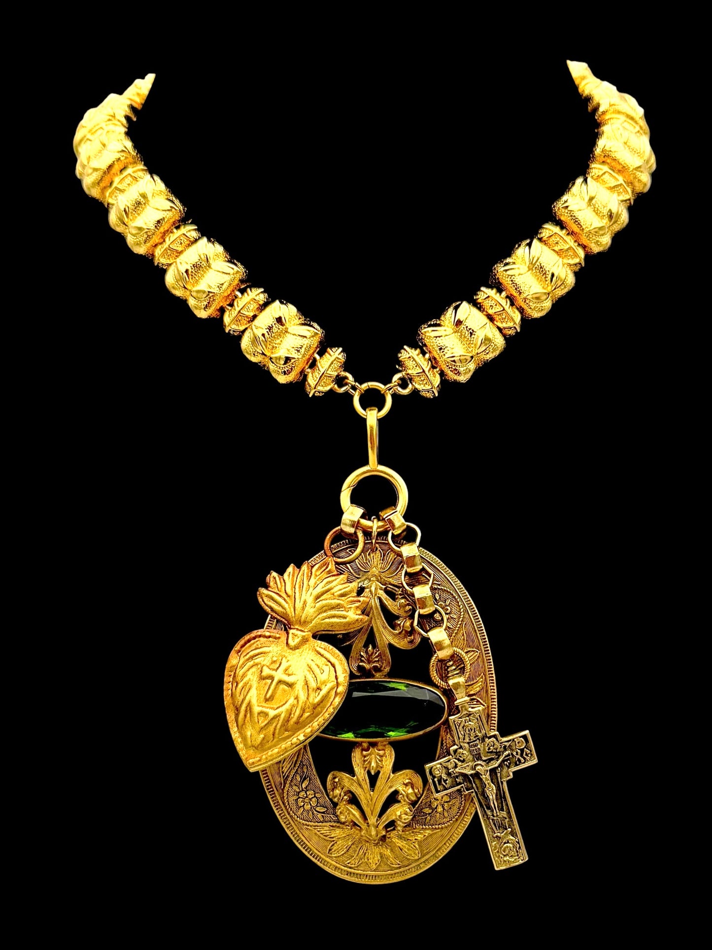 Verdant Devotion convertible charm necklace